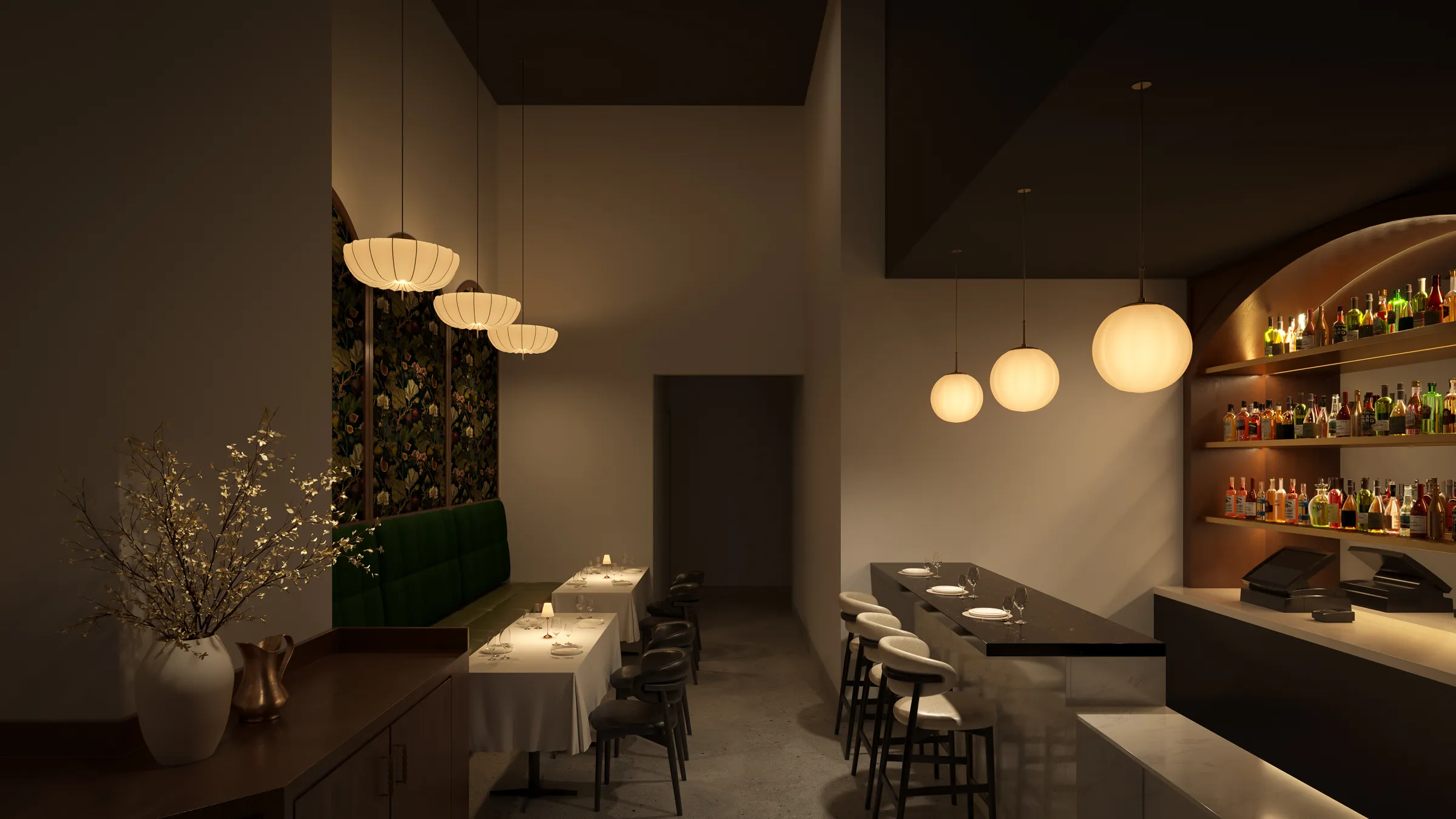The Dining Room at Lilli in Las Vegas Chinatown