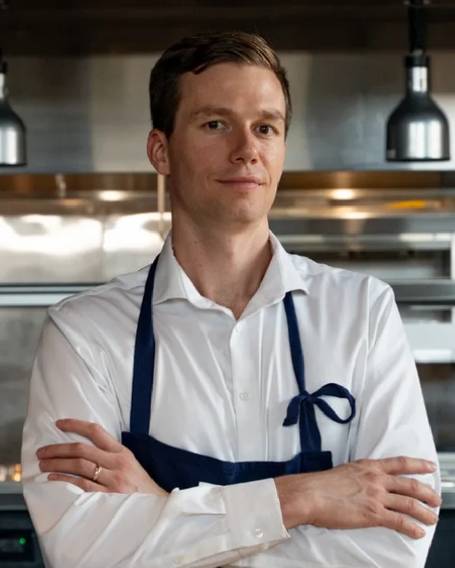 Chef Tyler Vorce in the Lilli kitchen
